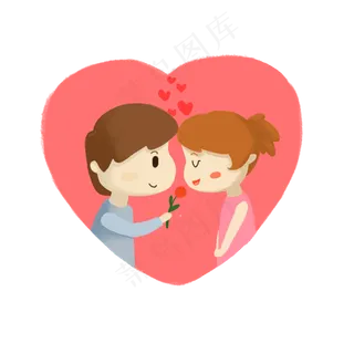 七夕情人节送花手绘