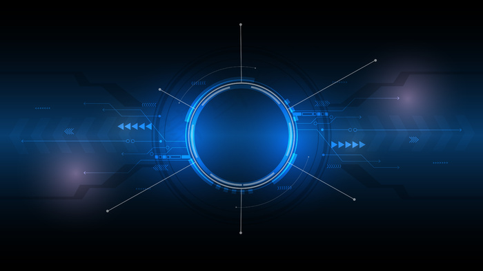 抽象技术背景、高科技传播理念创新背景、科技数字蓝背景