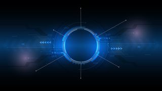 抽象技术背景、高科技传播理念创新背景、科技数字蓝背景
