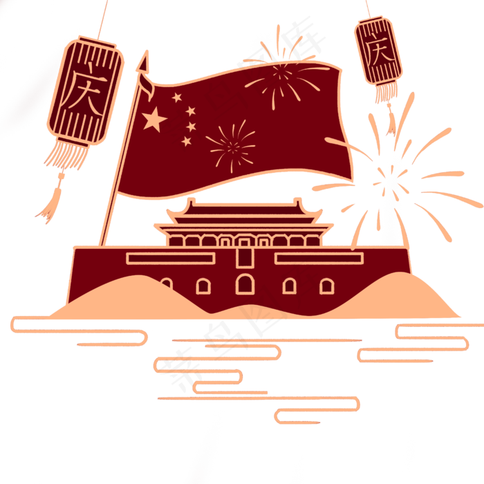 国庆十一建国烟花*