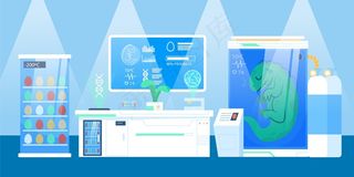 卡通实验室插图