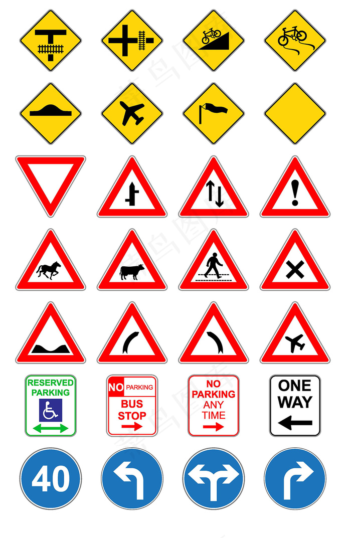 安全施工警示标示