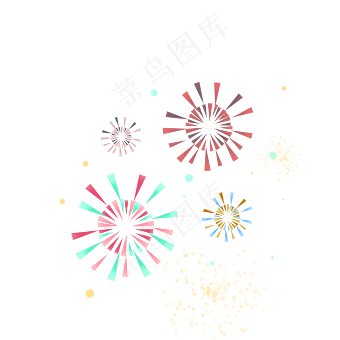 新年绚烂烟火(3000X3000(DPI:300))psd模版下载