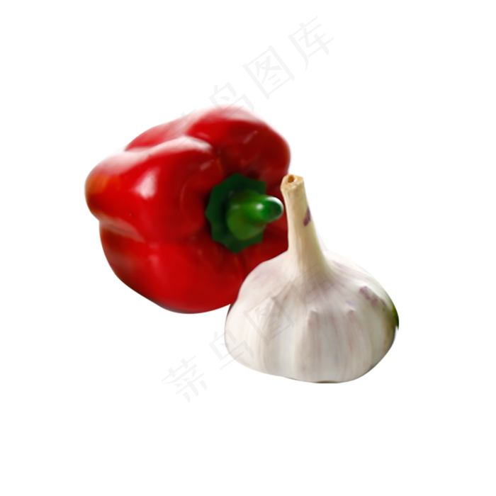 红色圆润菜椒食物元素(2000X2000(DPI:300))psd模版下载