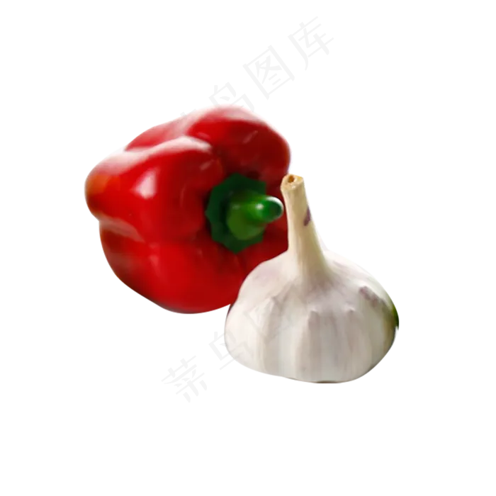 红色圆润菜椒食物元素(2000X2000(DPI:300))psd模版下载