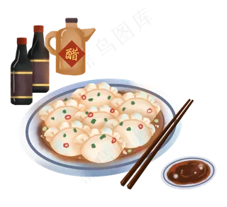 美食饺子食用醋立冬冬至