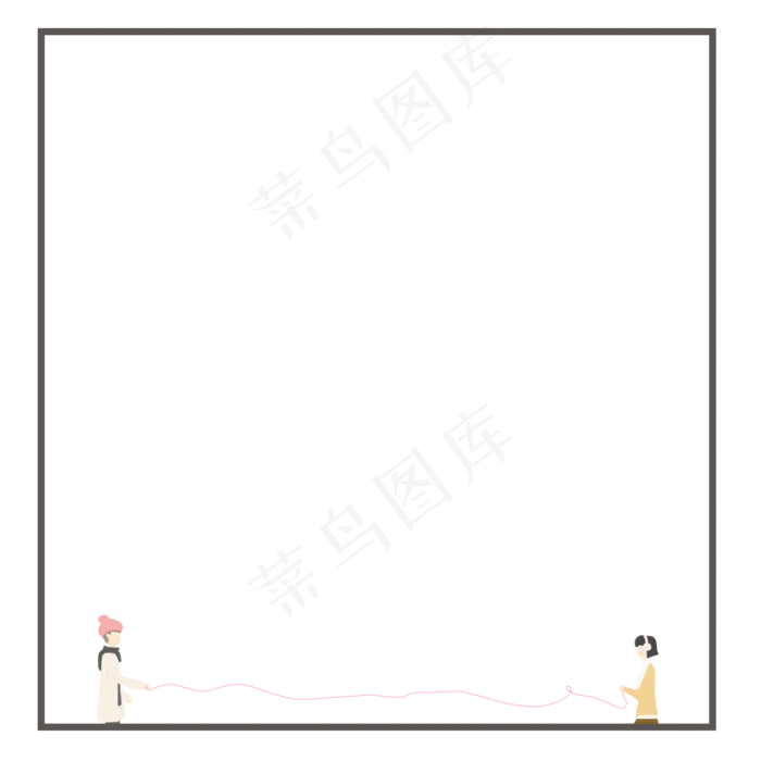 七夕边框(2000X2000(DPI:300))psd模版下载