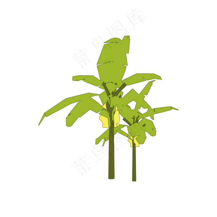 扁平简约手绘风卡通立秋丰收果树ai矢量模版下载