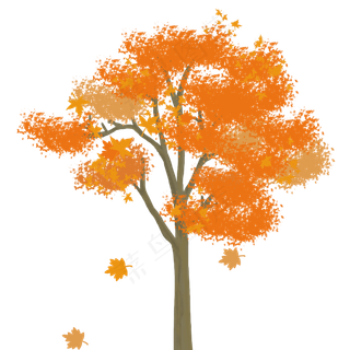 红枫叶矢量素材