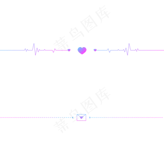 蓝紫色七夕分割线