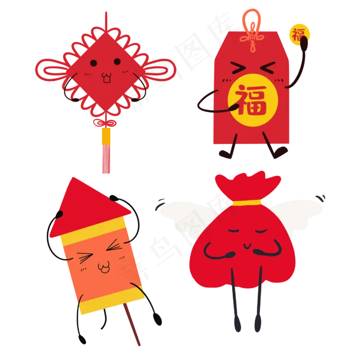 拟人春节中国结(3000X3000(DPI:300))psd模版下载