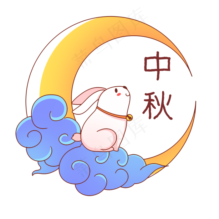 中秋月亮玉兔(2000X2000(DPI:300))psd模版下载