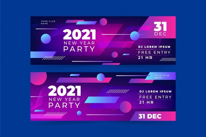 2021年新年党旗摘要eps,ai矢量模版下载
