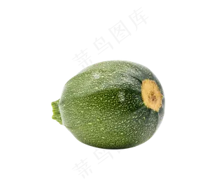 一个绿色西葫芦