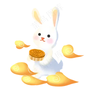 中秋节奔月玉兔