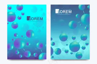 a4大小的手册、宣传单,DM传单、传单、封面、目录的现代模板。