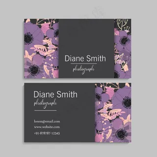 花朵名片紫色花朵