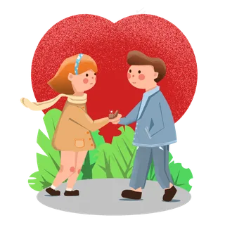 2月14情人节礼物恋人情人PNG