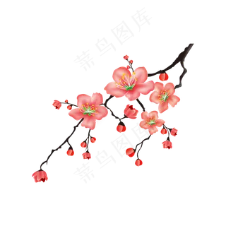 一支冬天的红梅