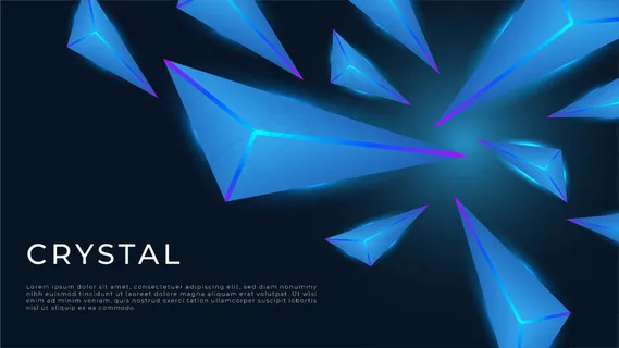 真实的黑色背景与水晶和霓虹灯,在黑暗中发光。 真实的黑色背景与水晶和霓虹灯,在黑暗中发光。