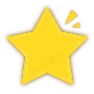 七夕节卡通简约五角星星