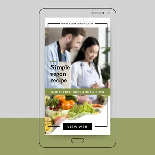 素食食谱模板故事设计