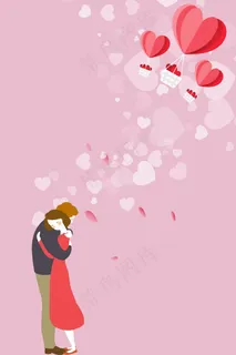 卡通风七夕简约风景