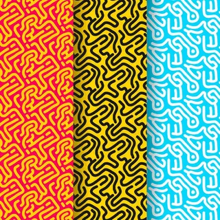 圆形线条图案系列