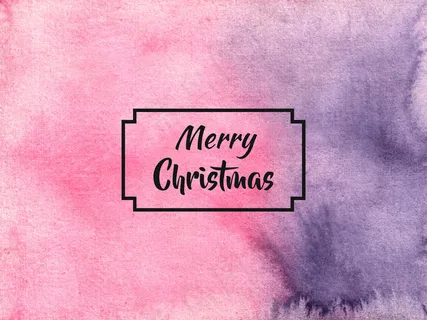 圣诞快乐水彩背景