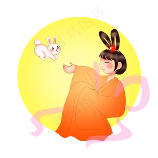 赏月玉兔嫦娥