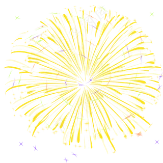 缤纷烟花礼花元素