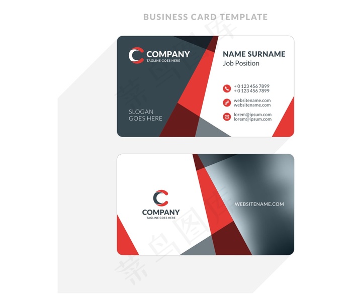 时尚大气创意名片设计