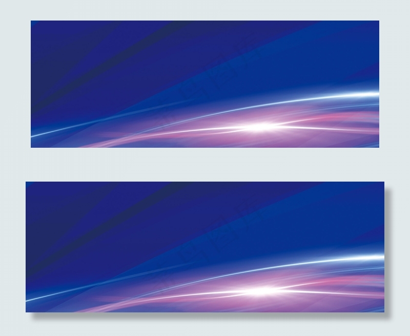 简约蓝色科技banner背景素材