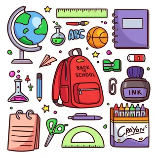 手拉回学校背景