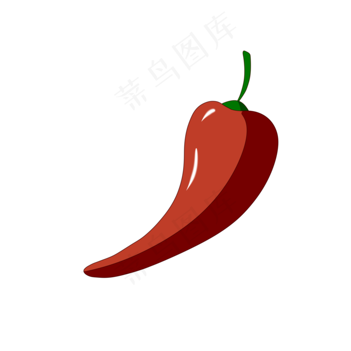 手绘立秋红色辣椒