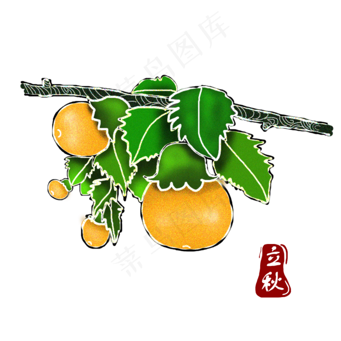 立秋果实丰收满架