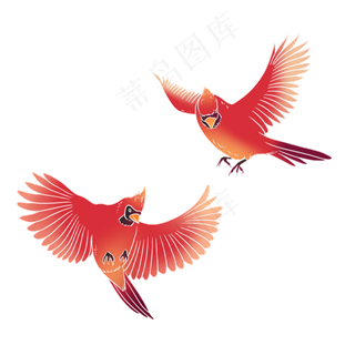 七夕情人节国潮风喜鹊