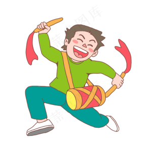 国庆节人物手绘