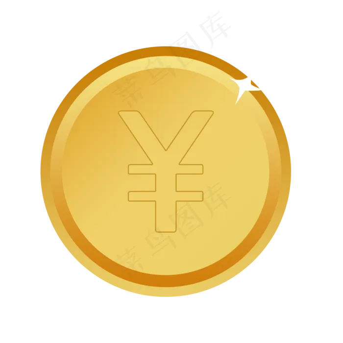 卡通金币图标(2000X2000(DPI:300))psd模版下载