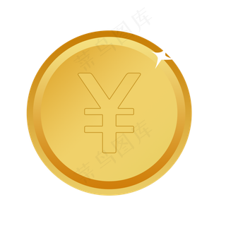 卡通金币图标