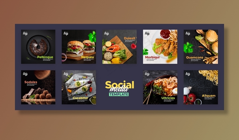 餐厅社交媒体帖子模板