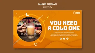 啤酒派对横幅banner主题