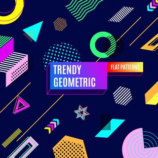 时尚多彩无缝图案