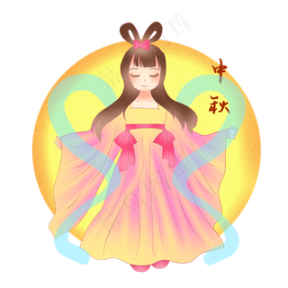 中秋月圆嫦娥仙子