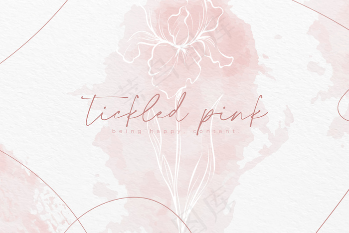 水彩背景柔和的颜色