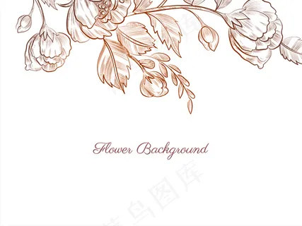 现代优雅手绘花卉设计 现代优雅手绘花卉设计