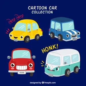几种卡通装饰车