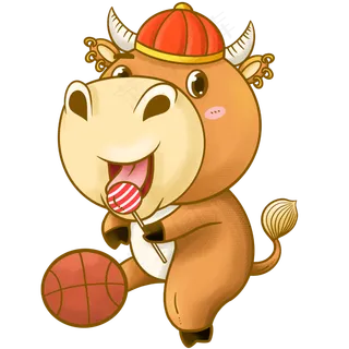 2021牛年踢球Q版牛牛