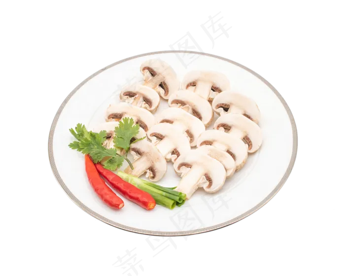 一盘蔬菜香菇(2500*2000px 300 dpi )