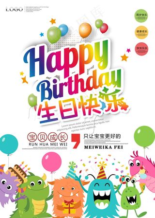 生日快乐海报